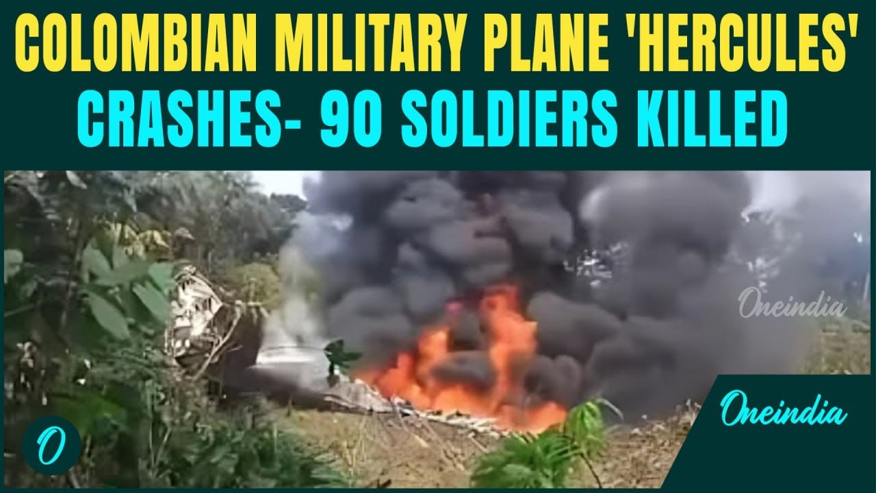 Colombia Plane Crash BREAKING: 90 Dead as Plane With 110 Soldiers Onboard CRASHES During Take Off