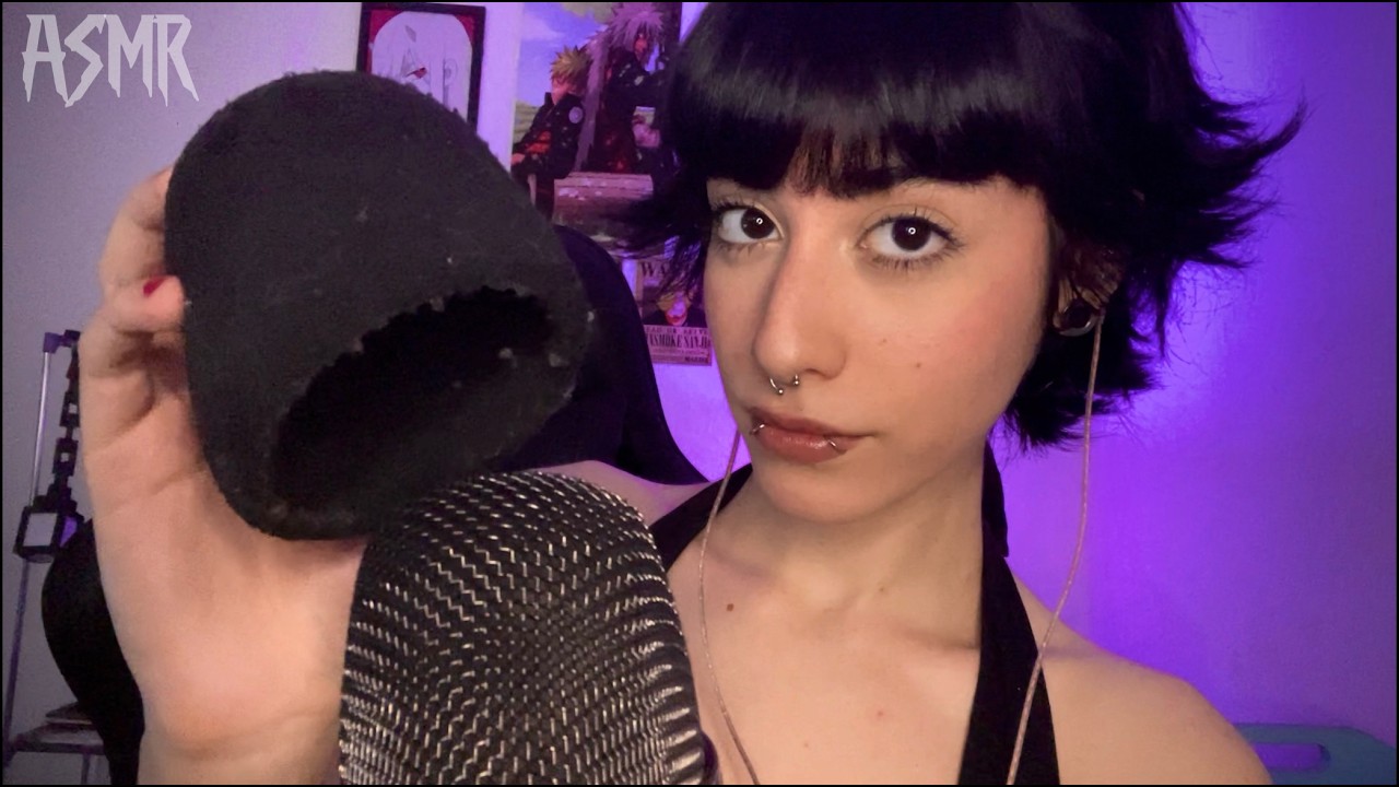 ASMR ☆ Mic Pumping, Rubbing, Swirling com Sons de Boca (No Talking)