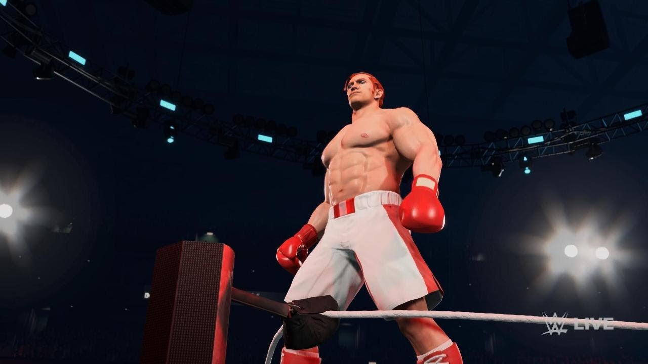 WWE 2K25: Glass Joe vs Nick Bruiser but it’s a title match on Raw and Joe is ripped