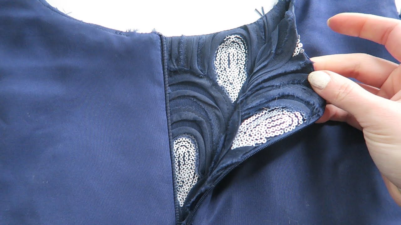 How to Sew an Invisible Zipper with a Lining | DIY Flapper Dress