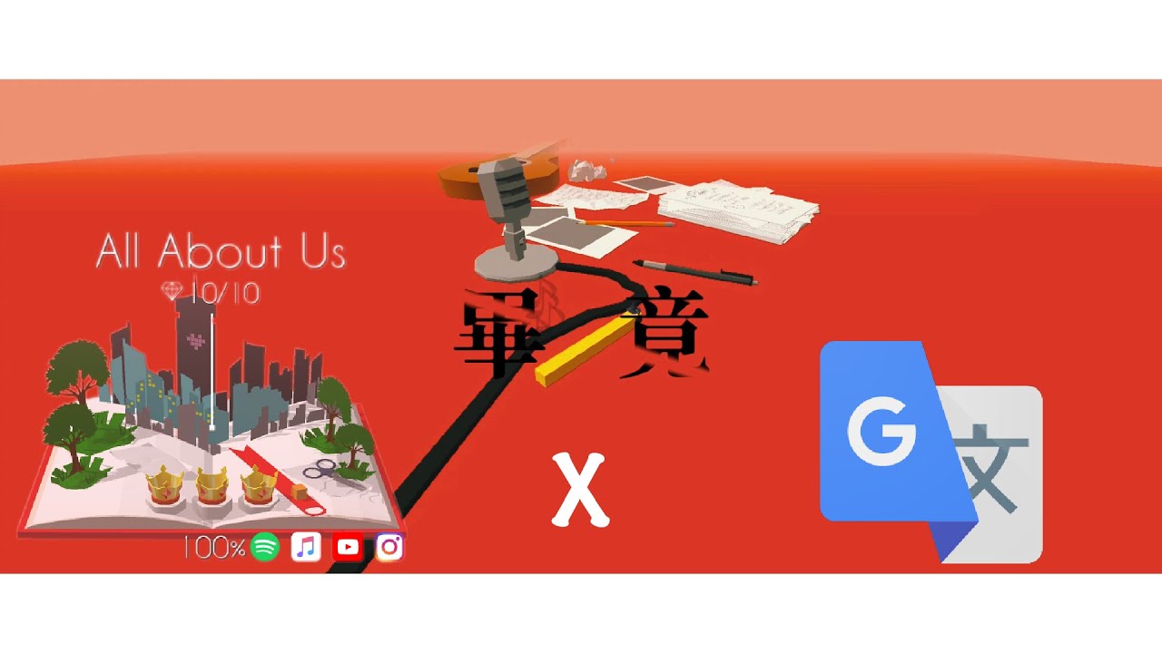 用谷歌翻譯All About Us的歌詞20次