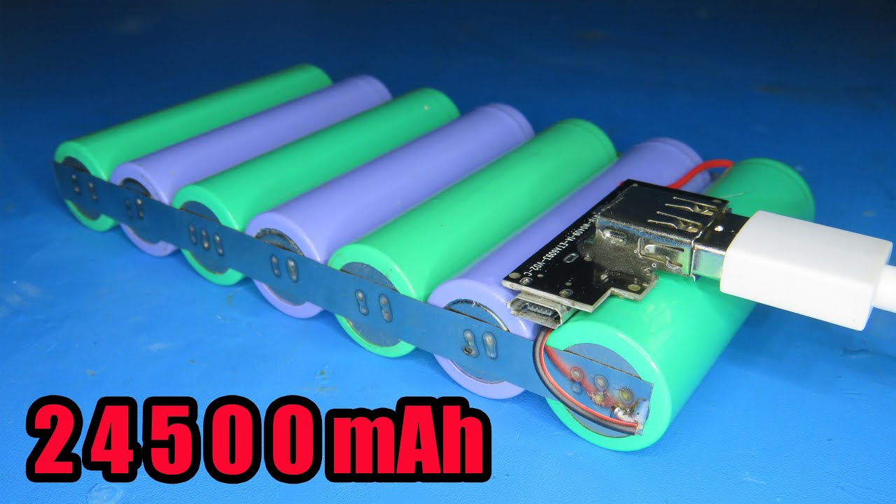 How to make 24500mAh PowerBank 2A fast charging