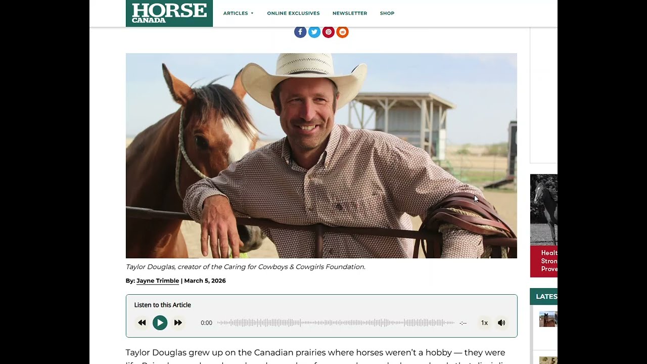 🐴✨ Taylor Douglas Featured in Horse Canada + We’re Launching Something New! ✨