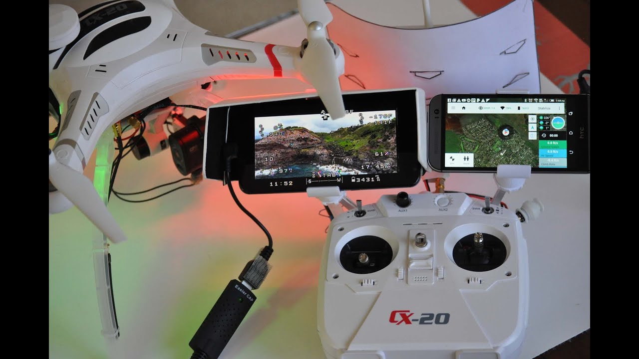 CHEERSON CX20 QuadCopter - Mods For 6 Mile Flights - [Telemetry, OSD, FPV, Battery, Gimbal]