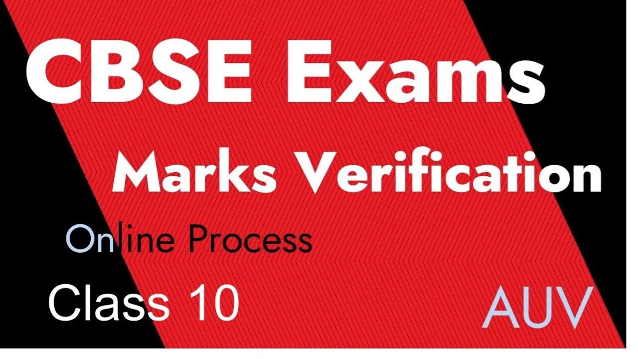 CBSE online Marks Verification Process | Class 10 - May 16 - 2023