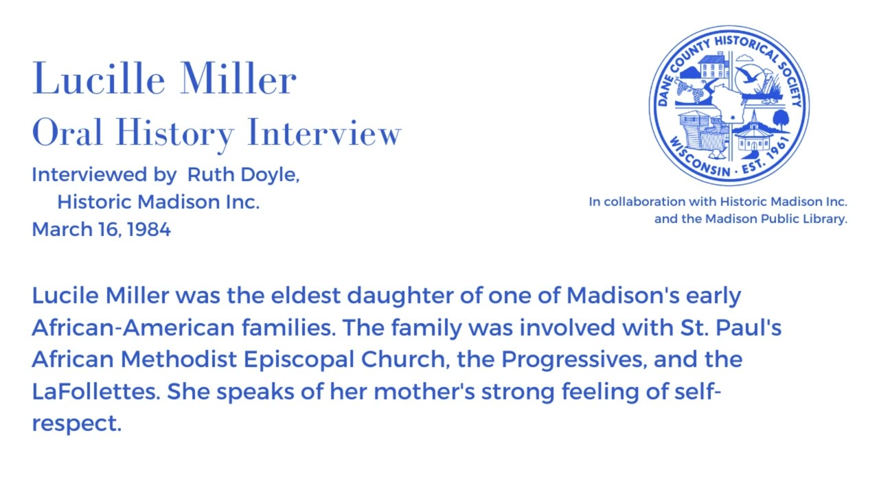Lucille Miller Oral History Interview