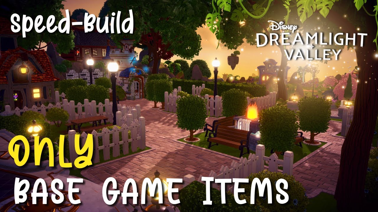 I Designed a Plaza Layout For Beginner Players Using ONLY Base Game Items (Speed-Build)