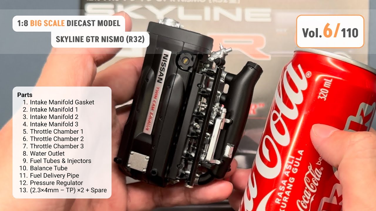 #6 &ndash; Building a 22-Inch R32 GT-R. The engine - Part 2...Almost As Big As a Can of Coke.