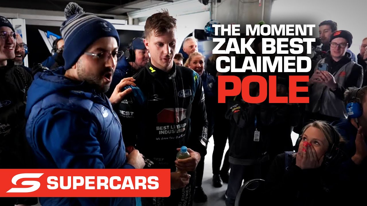 The moment Zak Best claimed pole - OTR The Bend SuperSprint | Supercars 2022