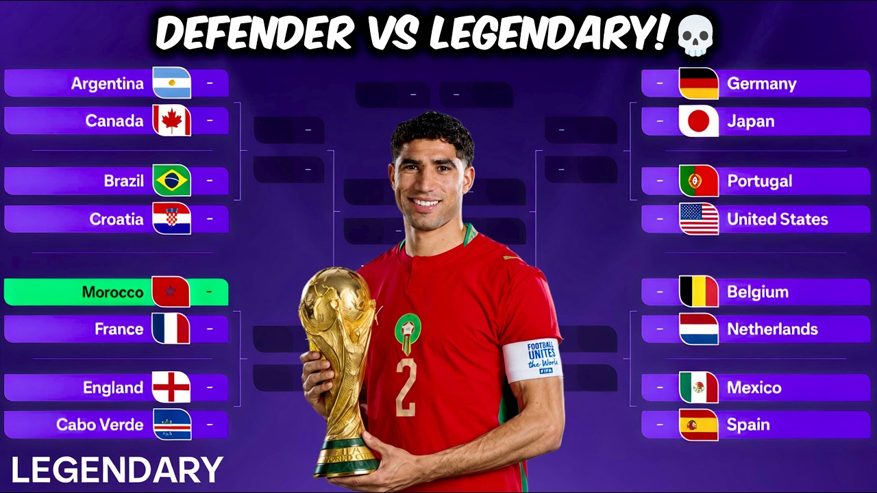 Чемпионат мира в Legendary, но я могу забивать только Ашрафом Хакими!🔥