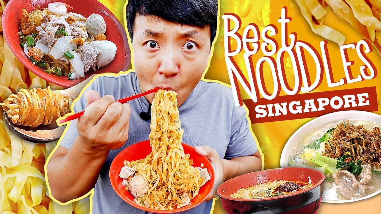 MUST TRY Singapore NOODLES! TRADITIONAL Noodle Tour of Singapore