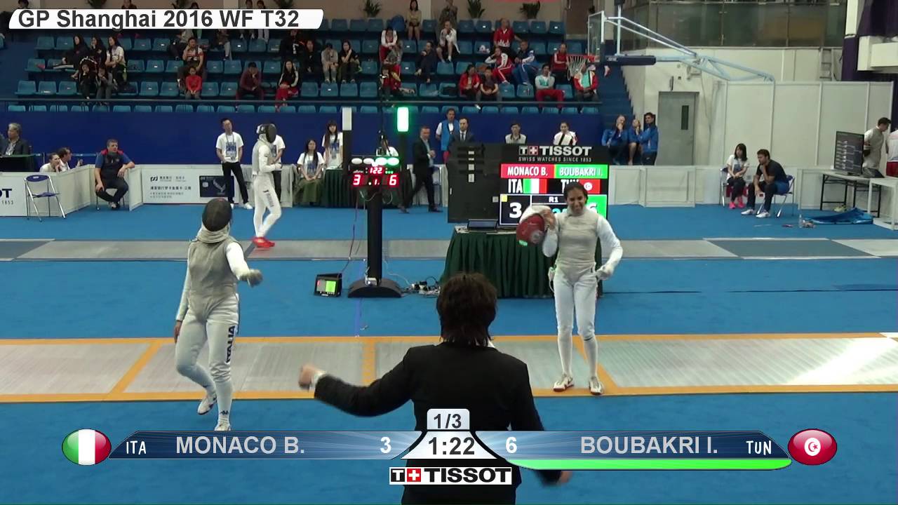 FE W F Individual Shanghai CHN GP 2016 T32 13 yellow BOUBAKRI TUN vs MONACO ITA