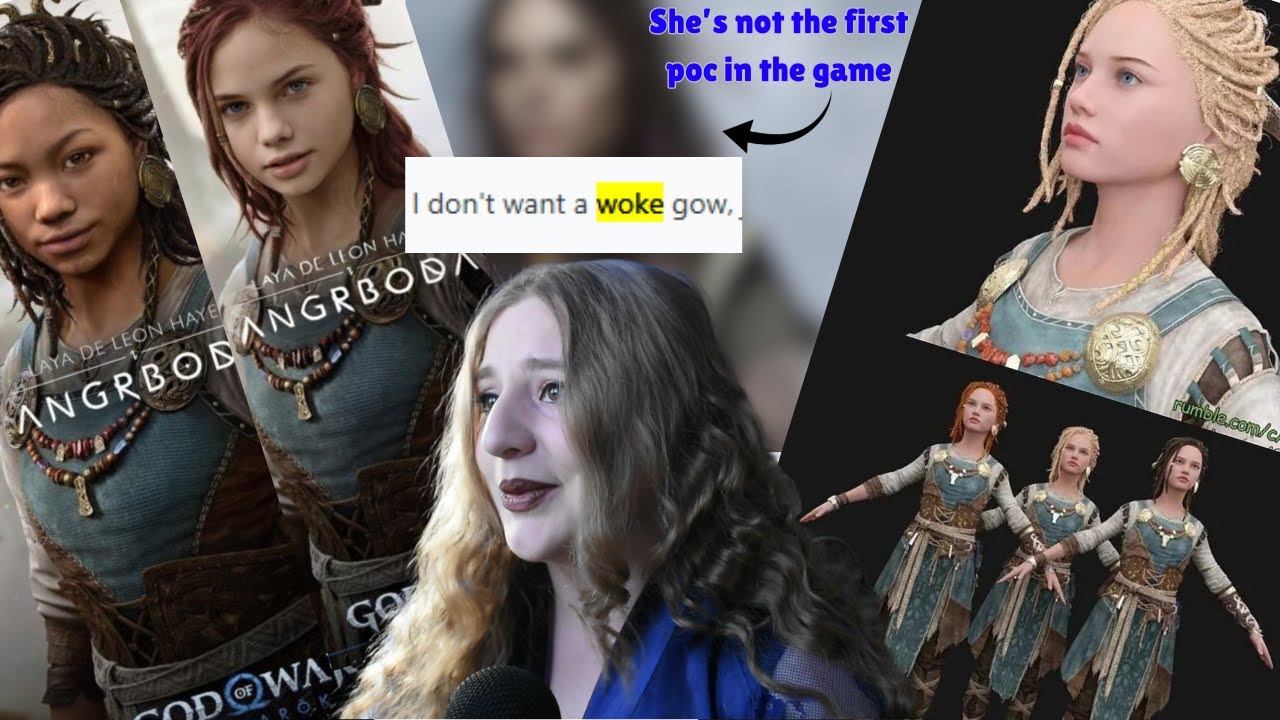 Dudebros are mad that Angrboda is black and that God of War is political