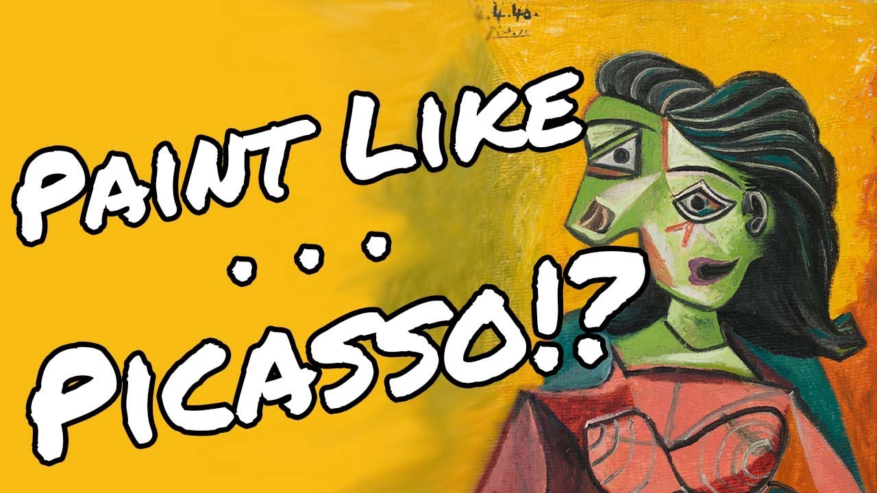 Paint Like Picasso?  Abstract Collage Art - Mixed Media