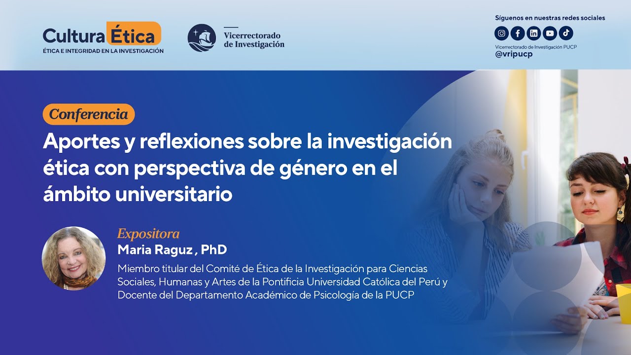 #CulturaÉtica | Aportes y reflexiones sobre la investigación ética con perspectiva de género