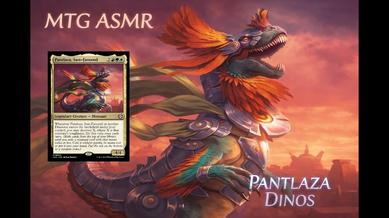 MTG ASMR: Pantlaza B3 -  EDH dino deck whisper overview