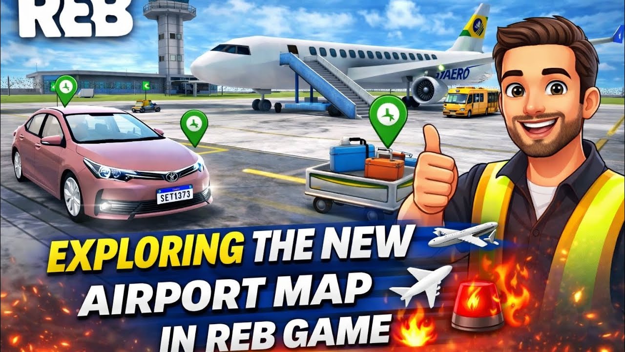  Exploring the New Airport Map in | REB Game ✈️🔥