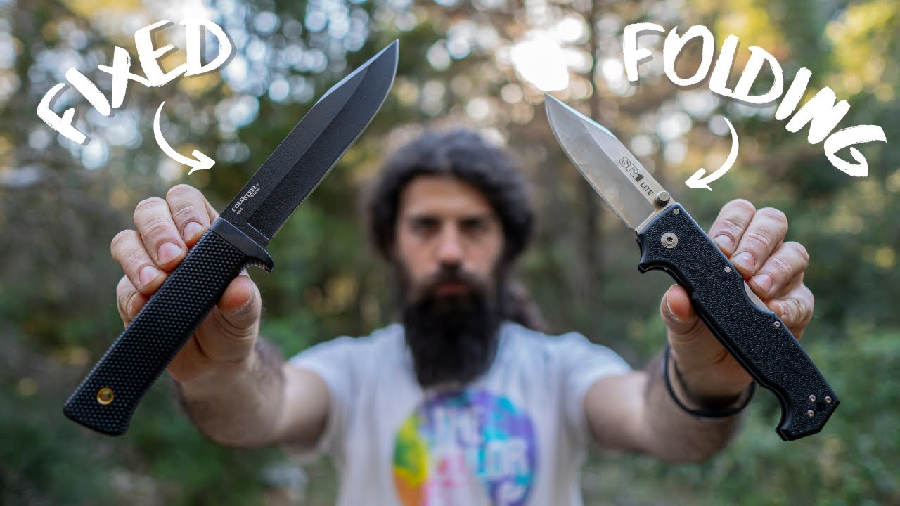 Coltello FISSO VS CHIUDIBILE -TEST Cold Steel