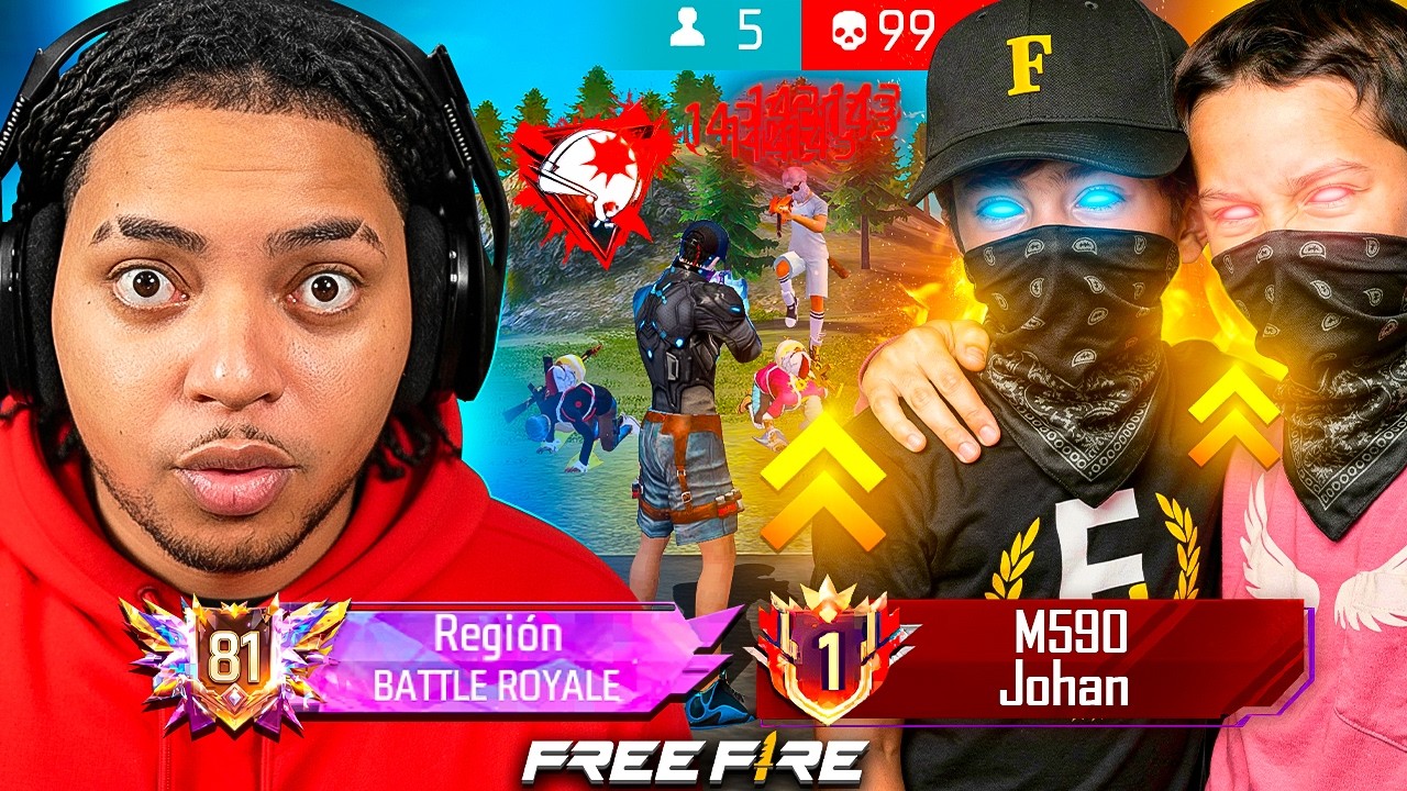 LE PROPUSE UN RETO a ESTOS NIÑOS Top 1 Con La M590 y Top Global 81 😲 POR 50,000 DIAMANTES