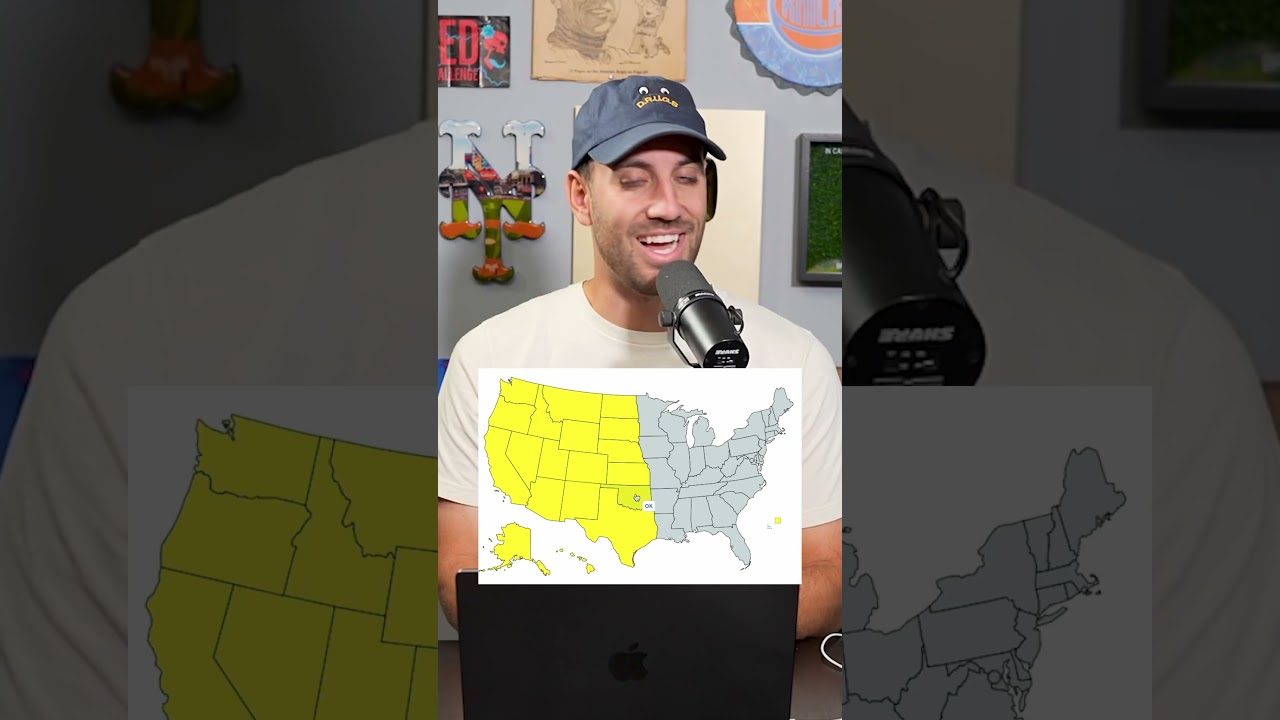 Name Every STATE On A Blank US Map! Can He? #shorts #state #usa #america #map #geography