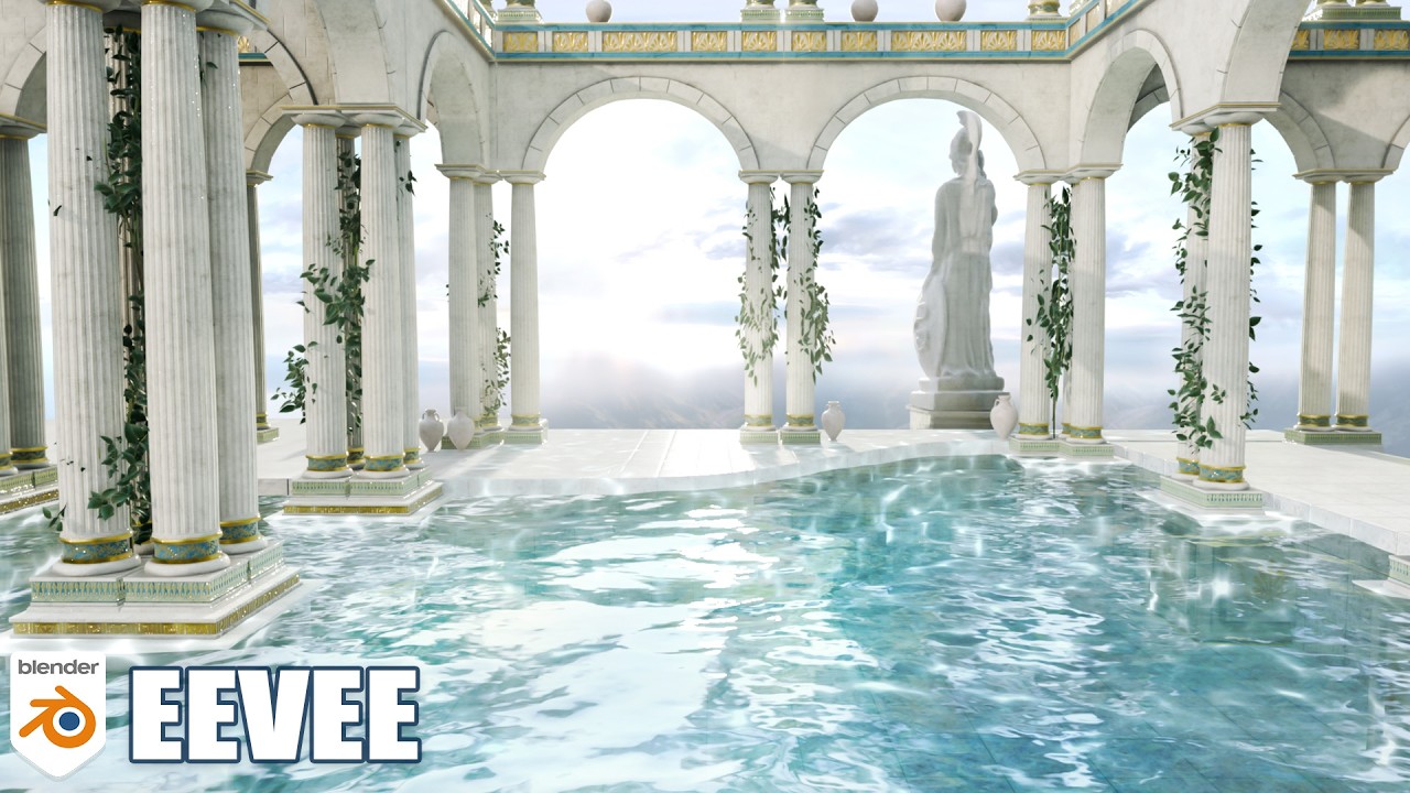 Как создать анимированную воду и каустику в Blender EEVEE