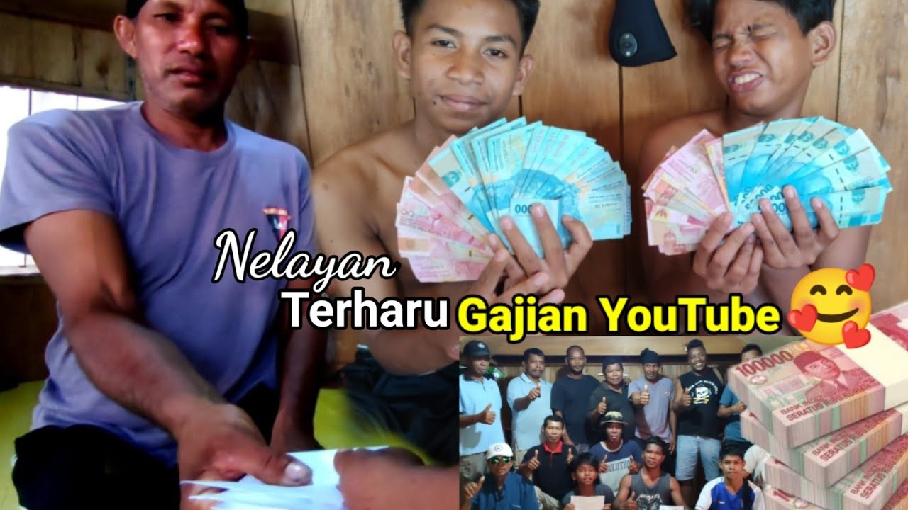 Pecah!! Haru dan Bahagia saat NELAYAN TERIMA GAJI DARI YOUTUBE