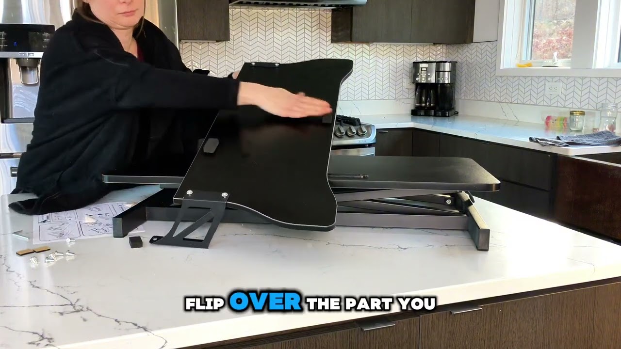 How to Assemble Standing Desk Converter Convert any Desk to a Standing Desk with this Desk Converter