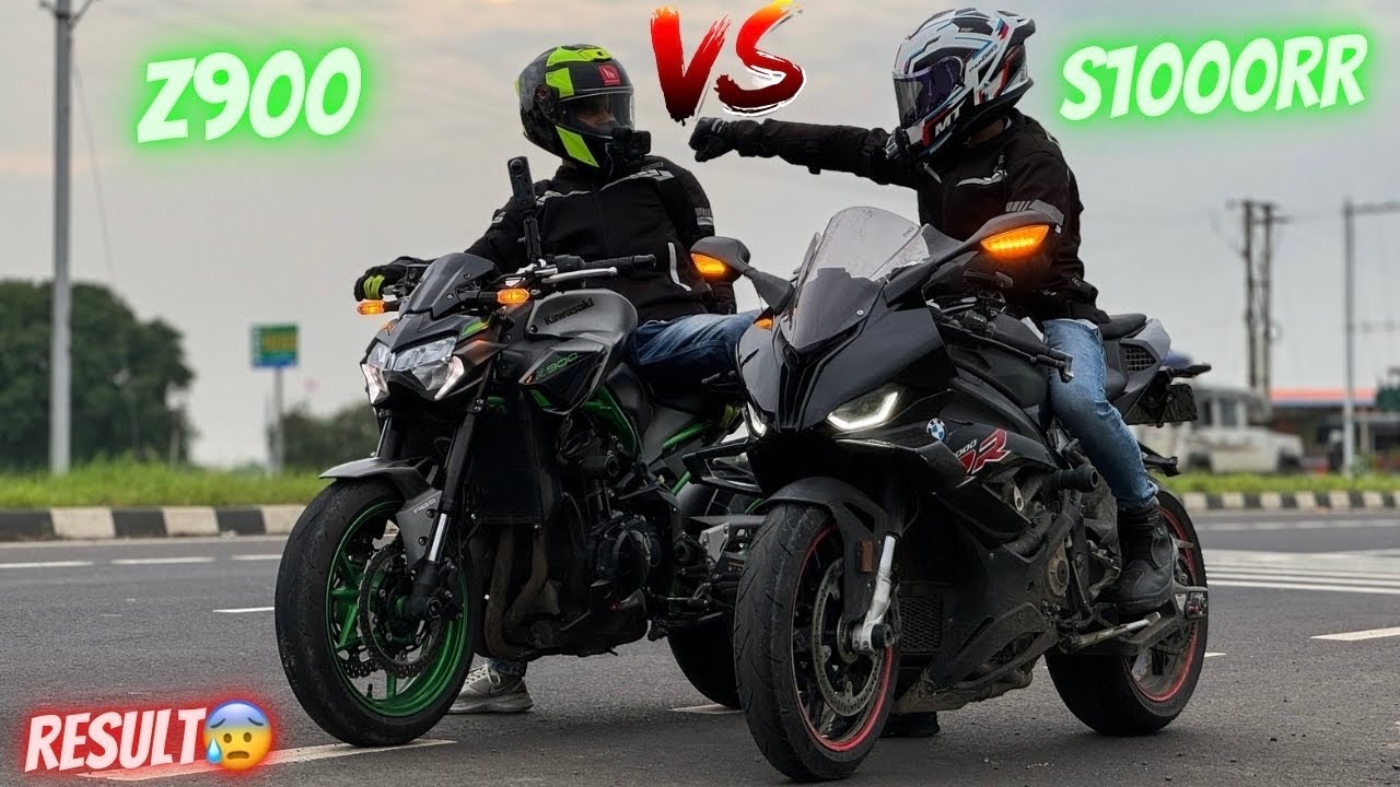2024 Kawasaki Z900 vs BMW S1000RR Drag Race 😱 | Unexpected Result 🥵 |