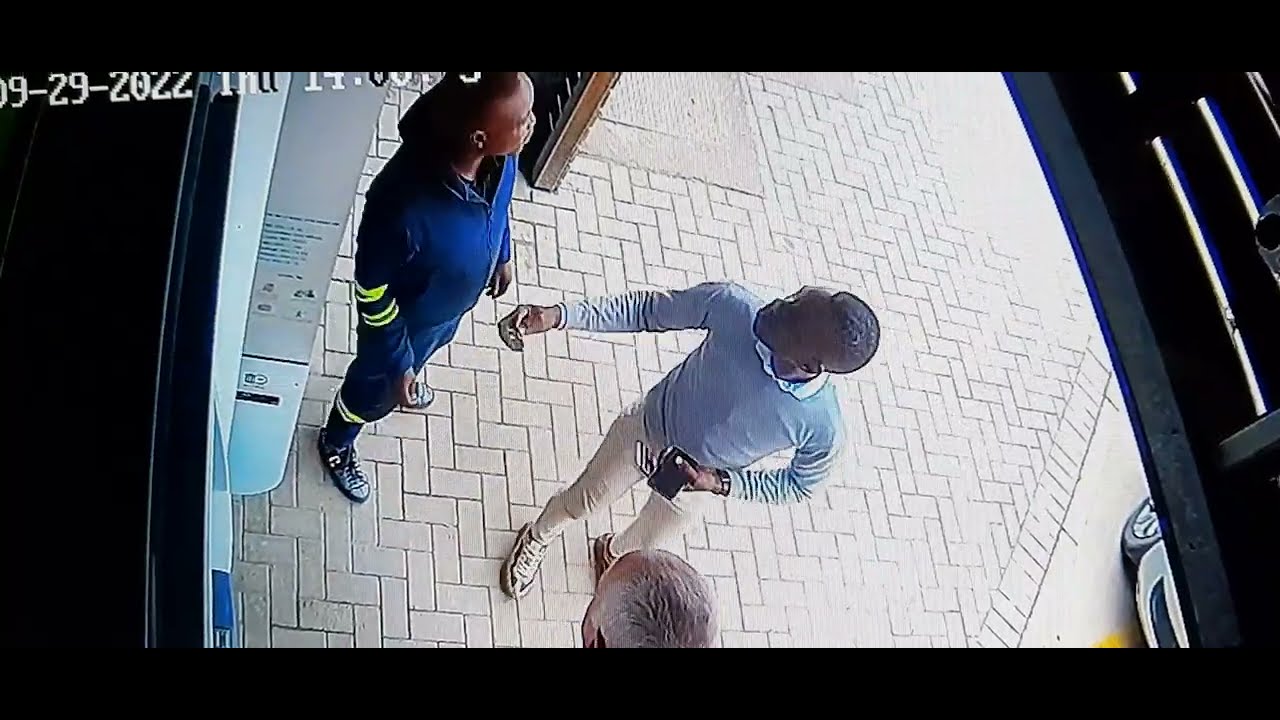 Recognizable scammers (read video description) , Mthatha SAPS Madeira wants namens (ATM, Northcrest)