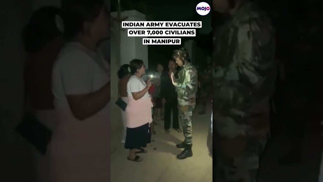 Manipur Violence: Indian Army Rescues Over 7000 Civilians #shorts #manipur