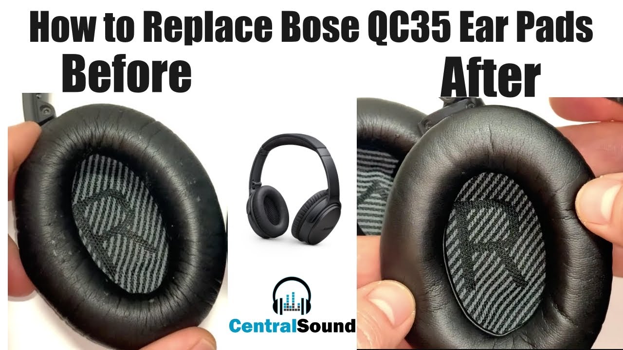 Как заменить амбушюры наушников Bose QuietComfort 35 QC35 QC35II