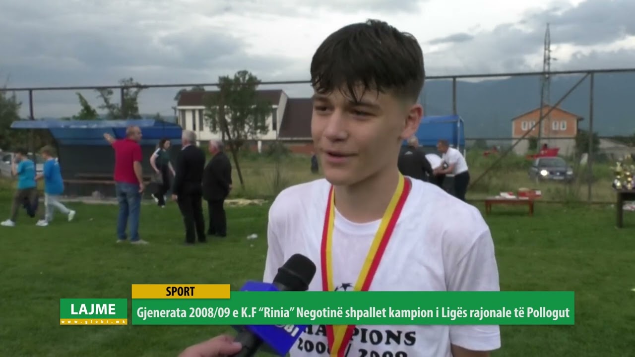Gjenerata 2008/09 e K.F “Rinia” Negotinë shpallet kampion i Ligës rajonale të Pollogut