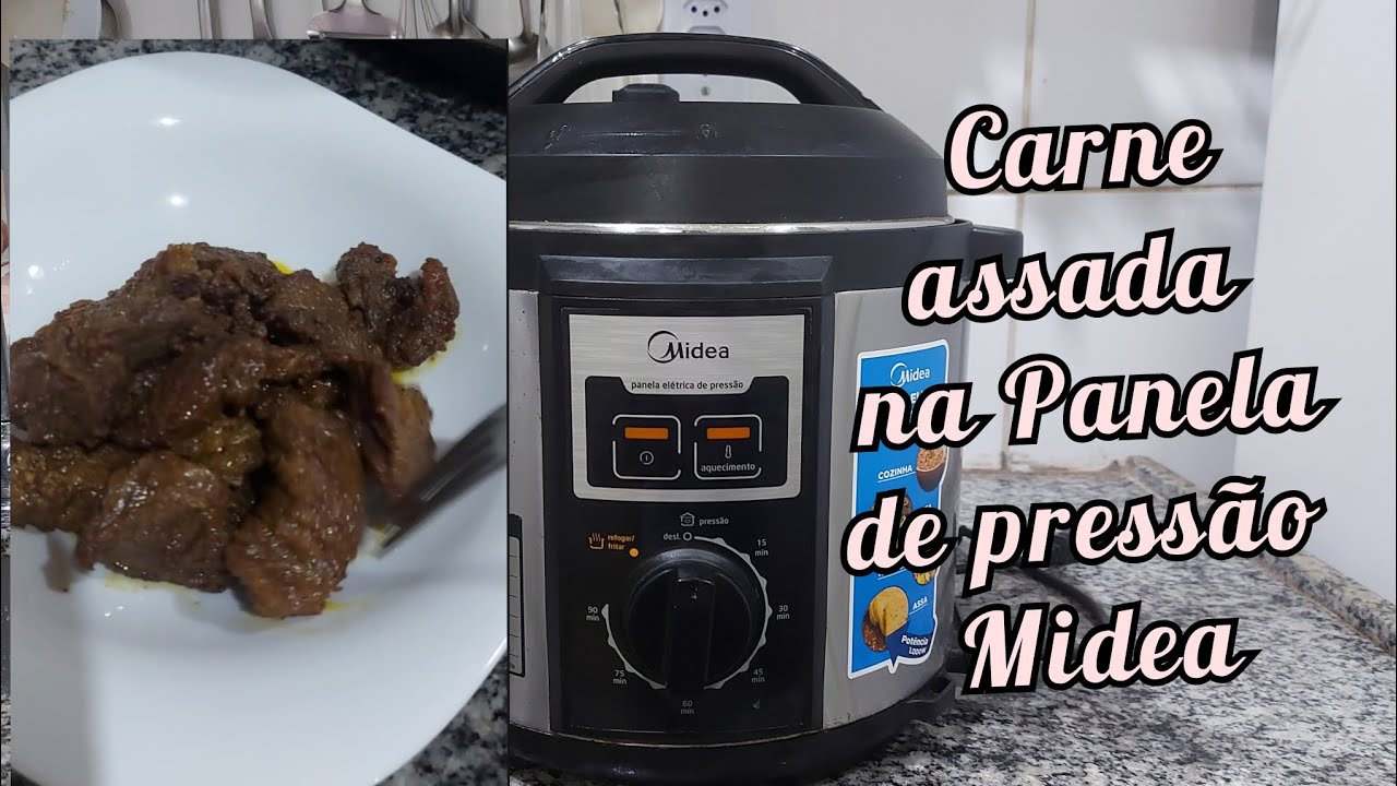 Carne assada na Panela de pressão elétrica 6 litros Midea PPB71
