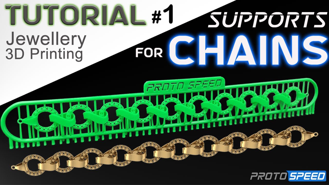 How to Put Supports on a Chain for 3D Printing & Casting with Matrix & Rhino3D