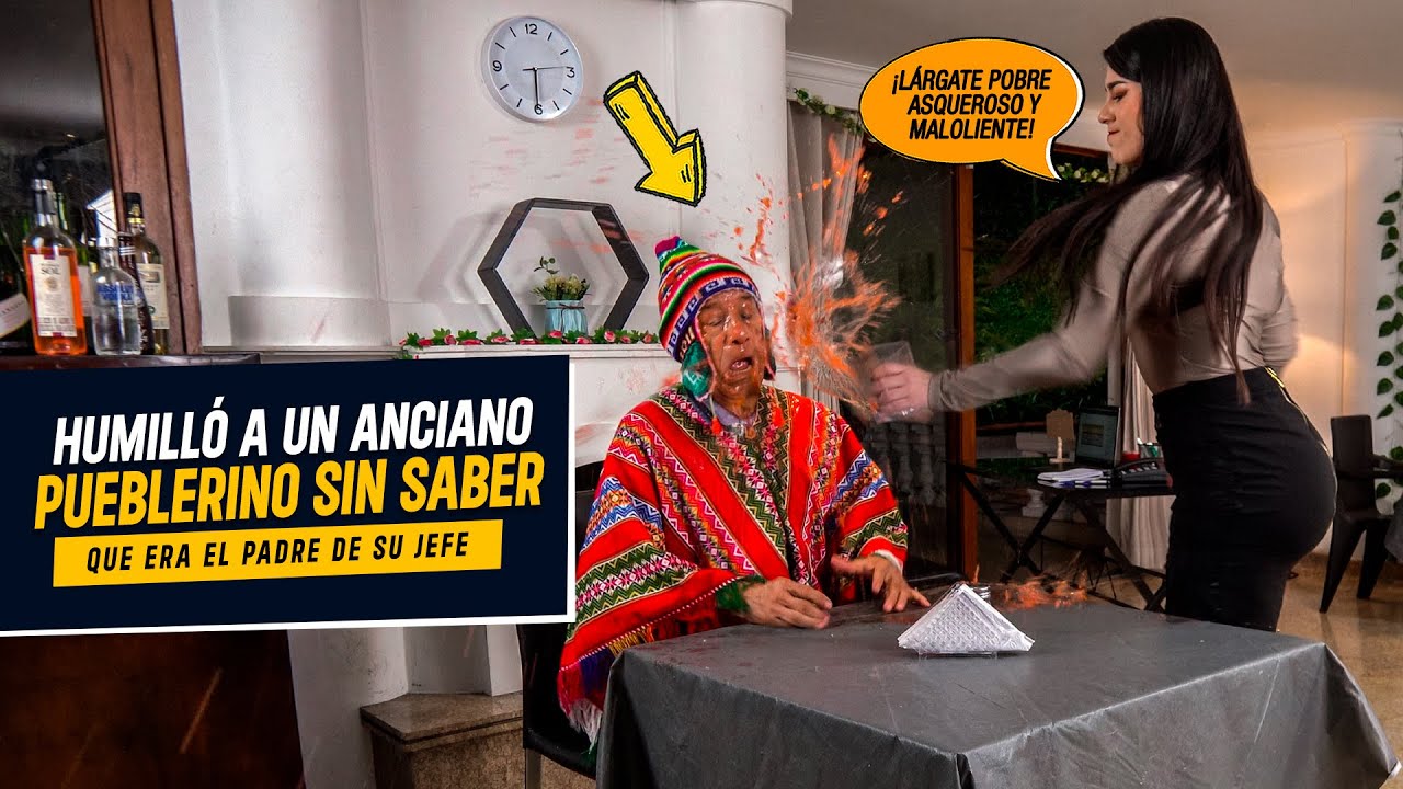 Administradora humilló anciano pueblerino por su vestimenta | Mujer discriminó anciano pueblerino