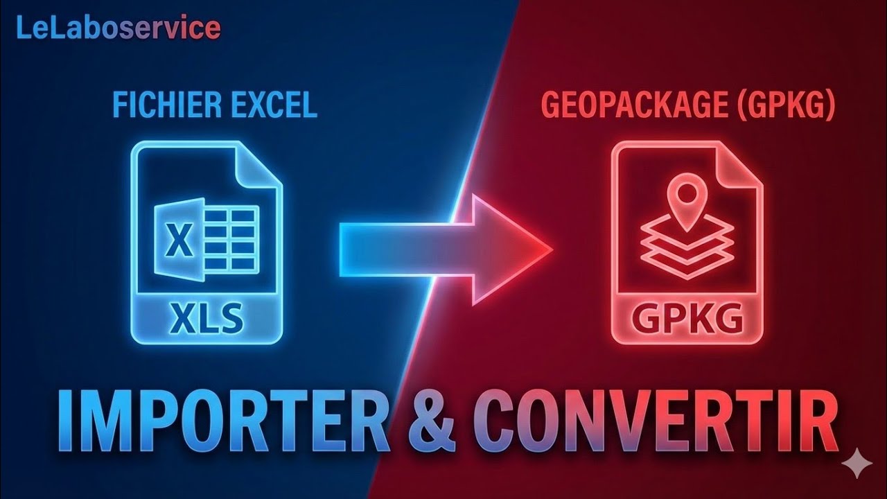 Importer un fichier Excel puis le convertir en Gpkg