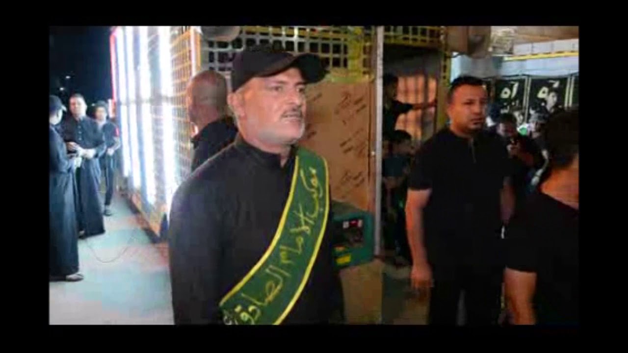 إستعراض موكب الإمام الصادق عند منصة موكب ذو الفقار.  محرم ٢٠١٩