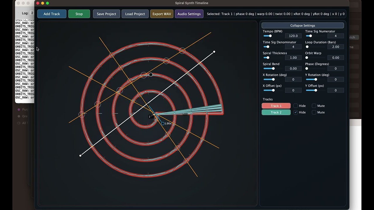 Orbits - OSC out to Pd test
