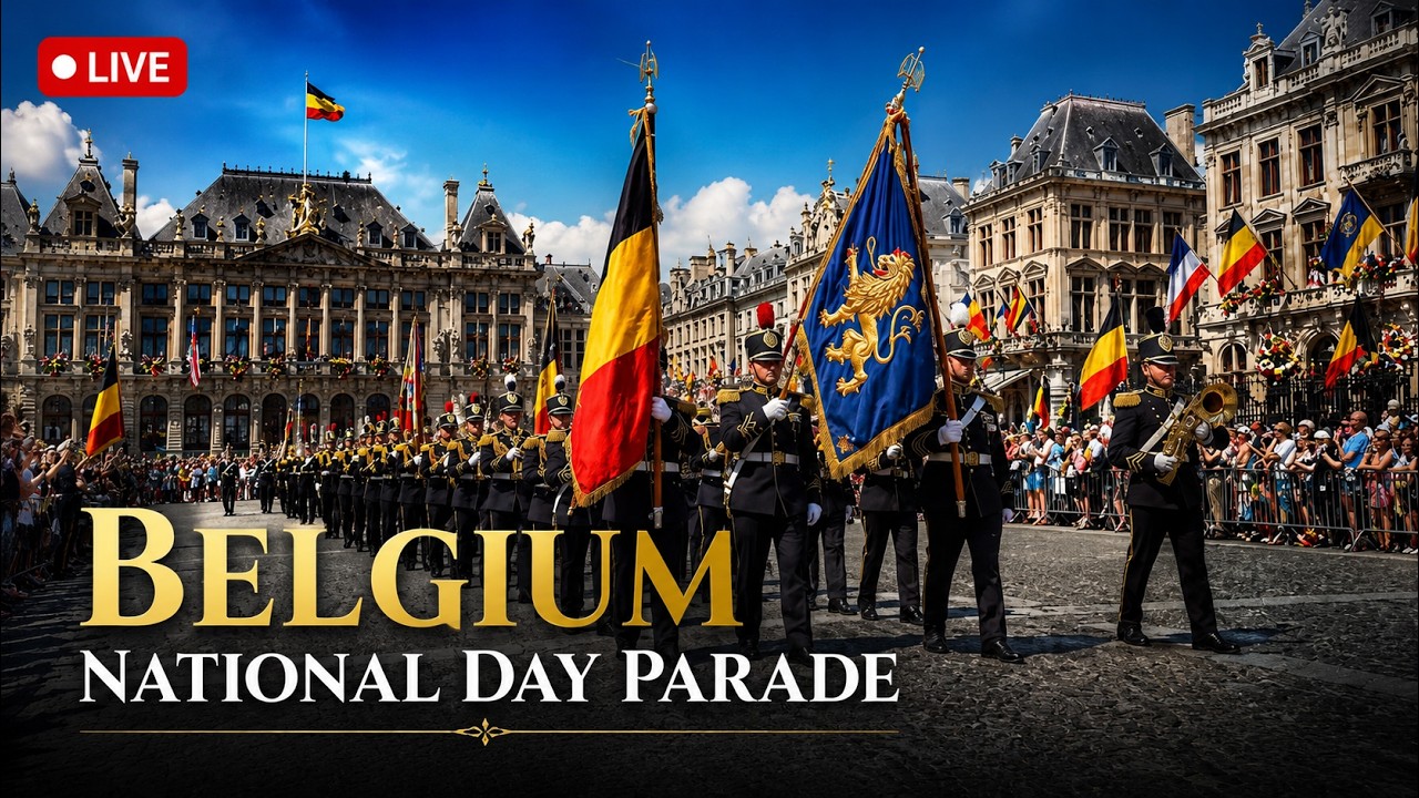 Belgium National Day Military Parade LIVE: Military Parade & Royal Celebration LIVE