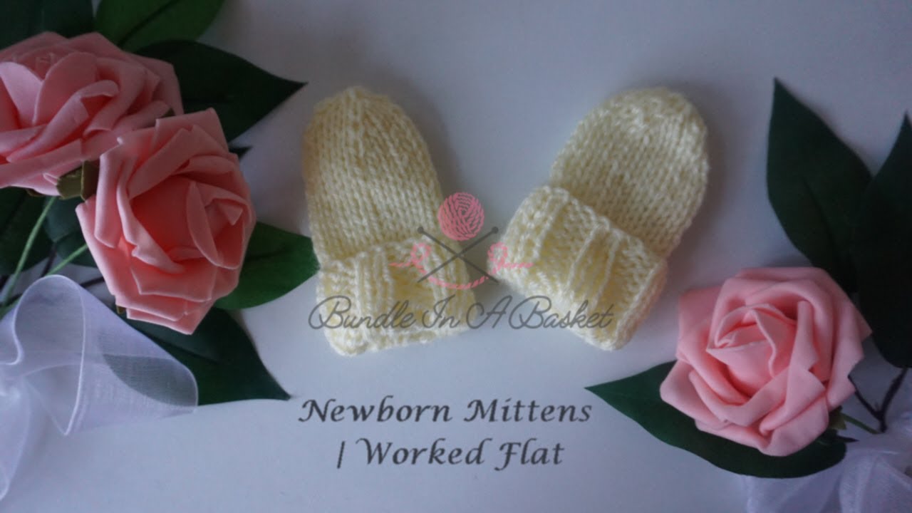 Newborn Mittens | Worked Flat