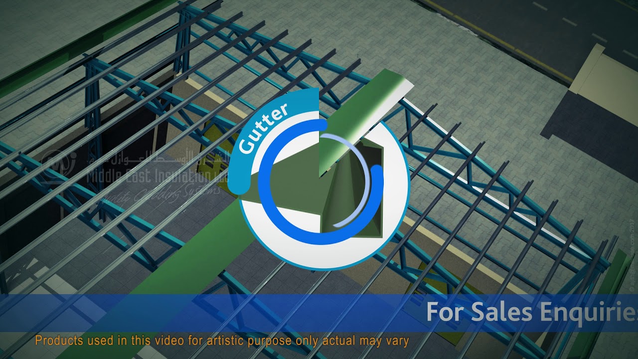 3D Animated Roofing & Wall Cladding Video with Sandwich Panel