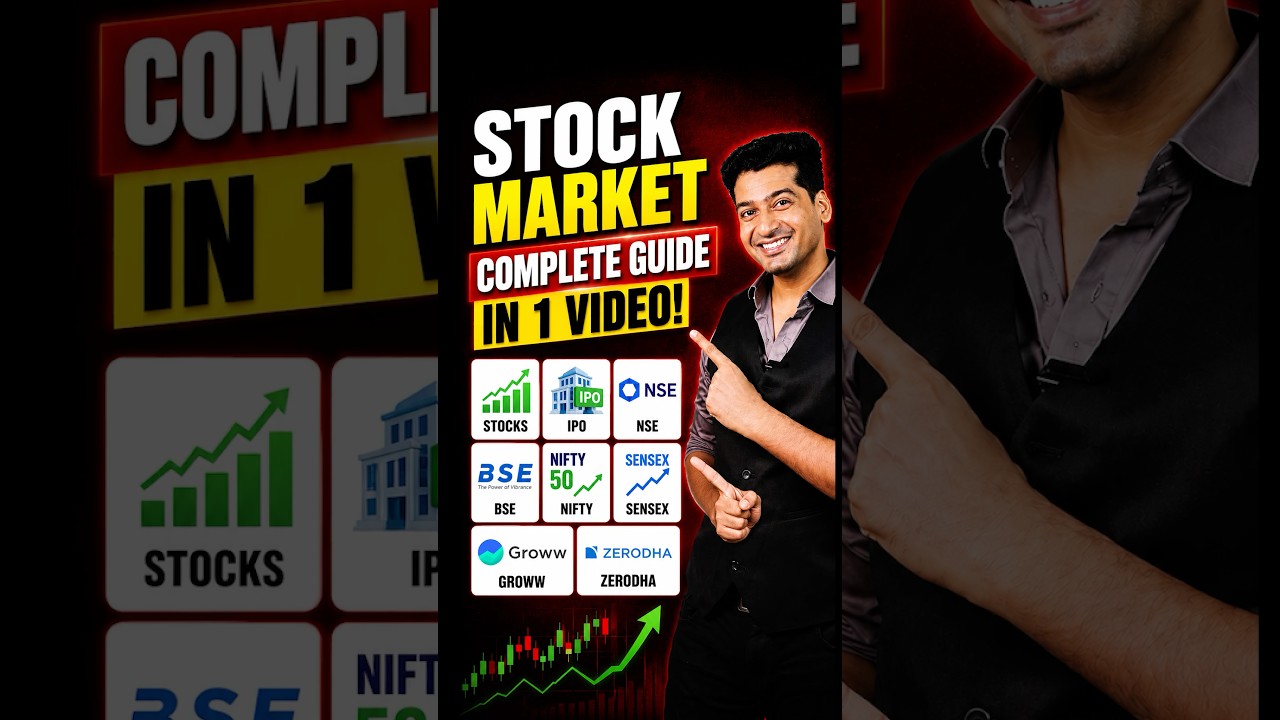 Stocks, IPO, NSE, BSE, Nifty & Sensex Explained Simply #shorts