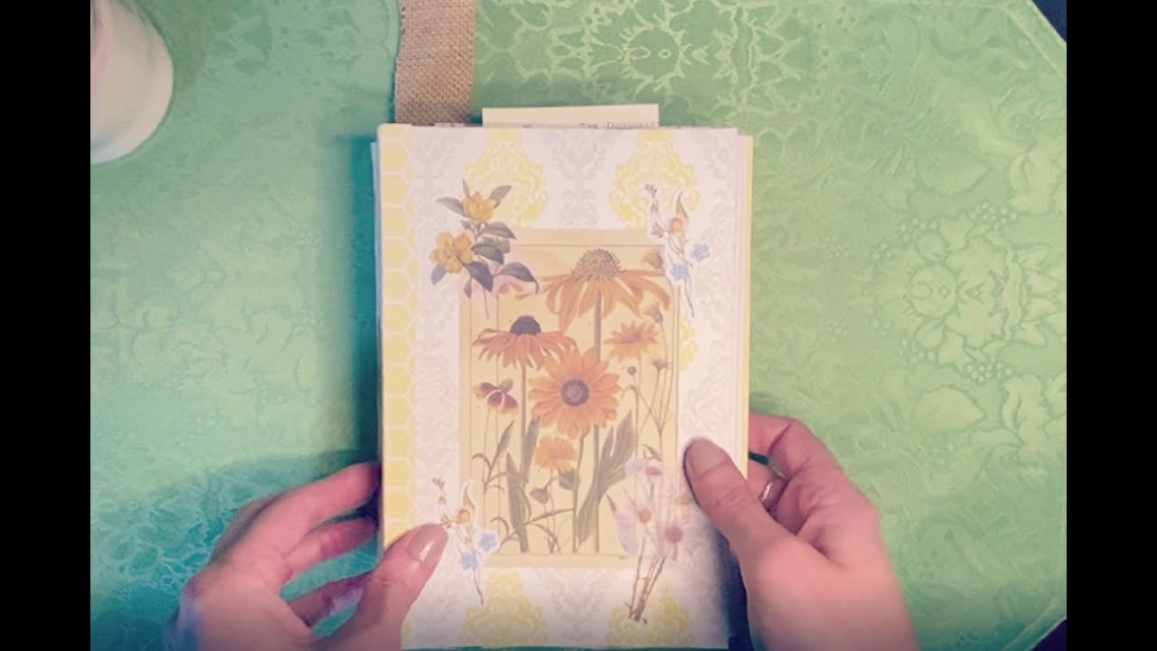 Handmade Yellow Garden Junk Journal