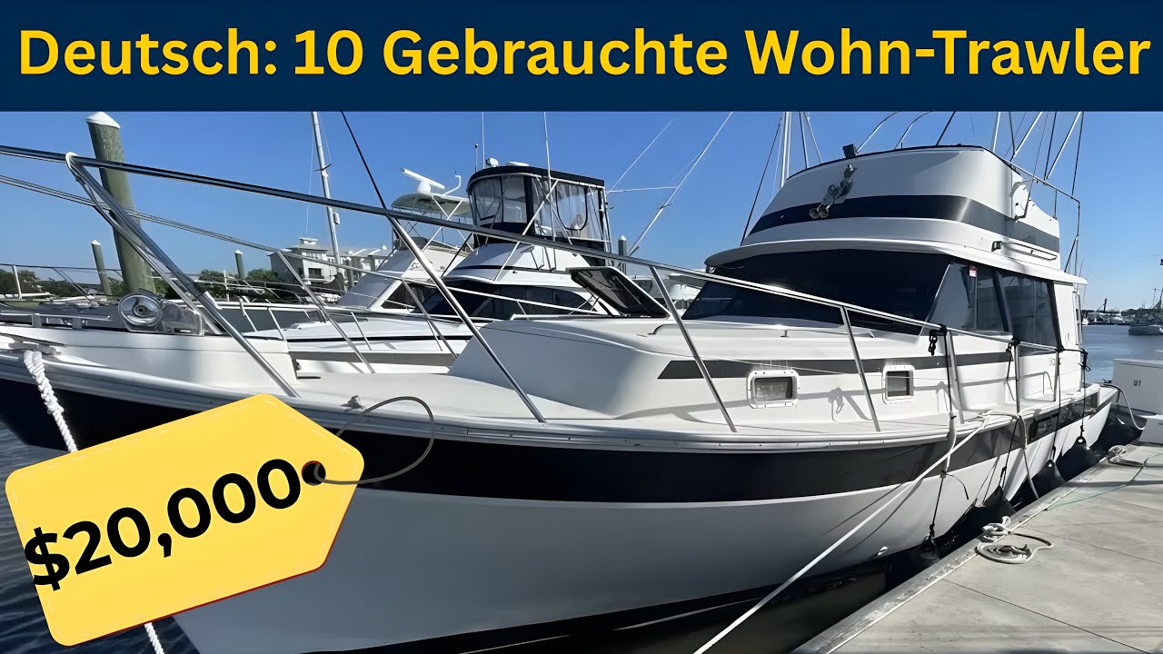 10 gebrauchte Liveaboard-Trawler-Yachten verfügbar für unter 50.000 $