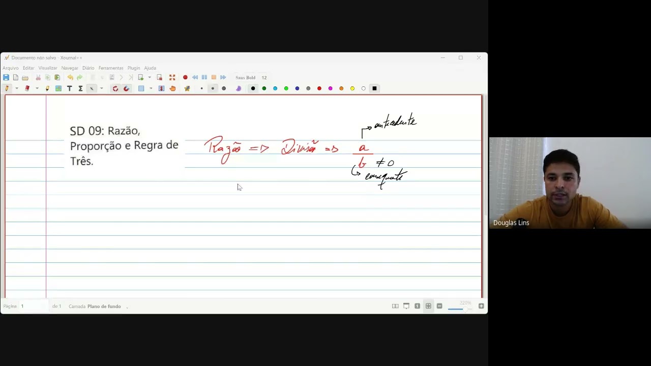 Matemática 7ºano E F - SD09 Razao, Proporcao, Regra de Tres