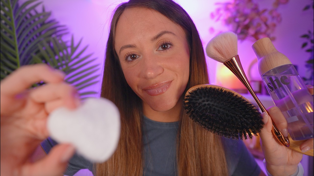 Fall Asleep Fast With ASMR Personal Attention 💤 Skincare, Hair Care, Layered Sounds