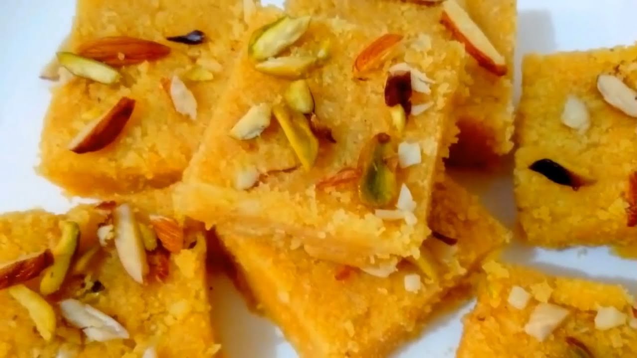 स्वादिष्ट बेसन नारियल बर्फी केवल 15 मिनट में बनाने का आसान तरीका Besan coconut barfi