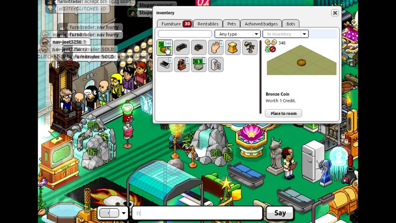 Habbo Hotel: NEW Habbo Wine Rare Scam (Whiskey Horse Dye Scam)