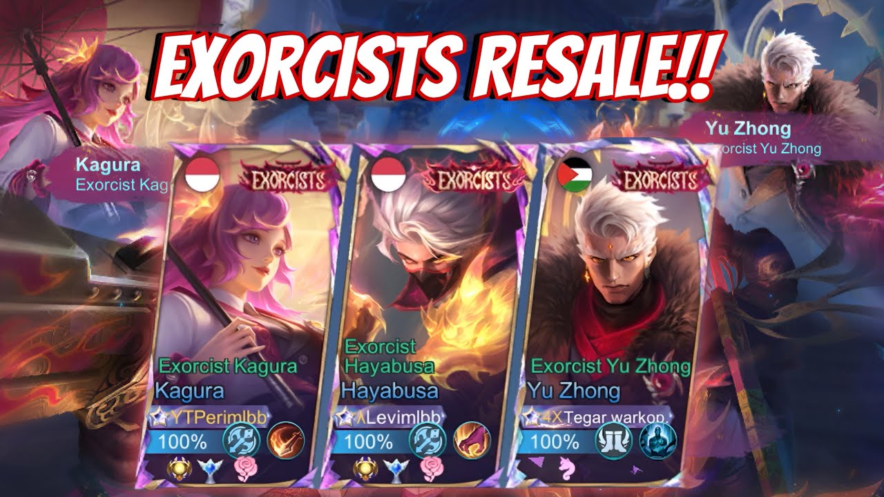EXORCIST RESALE✨ KAGURA,HAYABUSA,& YUZHONG!!