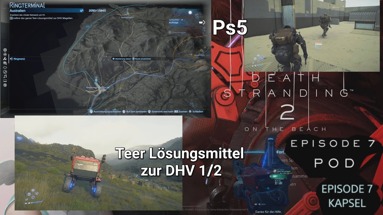 Ps5 DEATH STRANDING 2: ON THE BEACH Teer Lösungsmittel zur DHV 1/2Video 39 in 4K/30fps